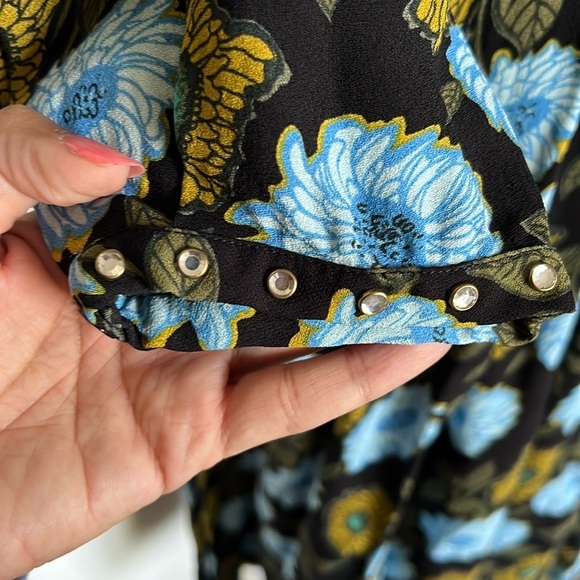 SANDRO Brut Floral Mini Long Sleeve Dress - Picture 7 of 10